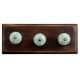 Sage Green Dot Wooden Hooks